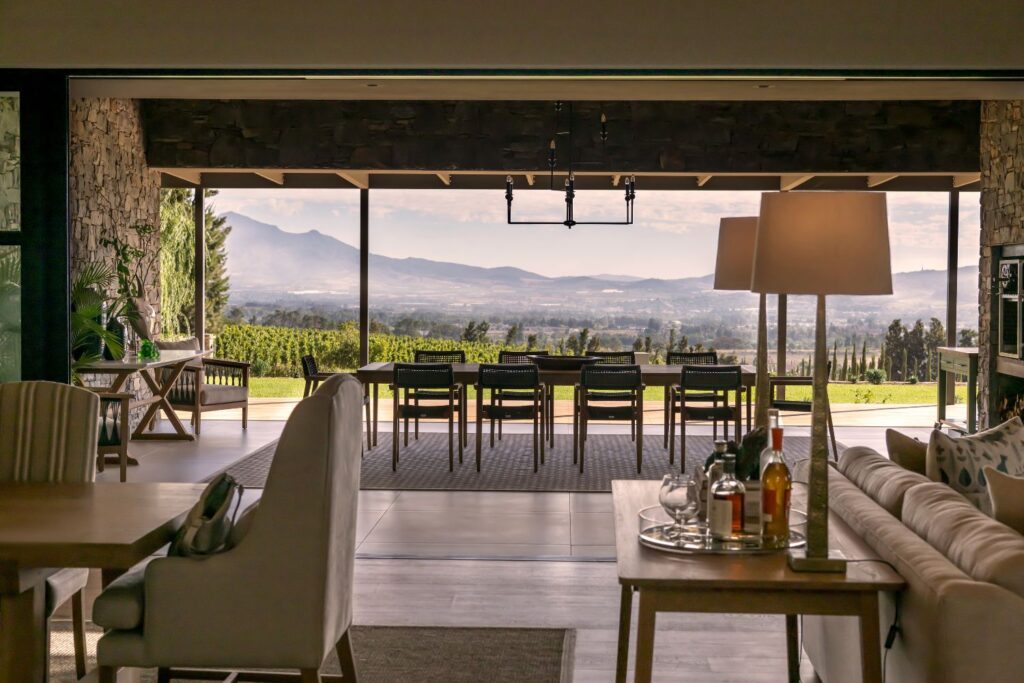 design-led luxury lodge Paarl